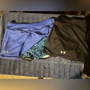 Lot of 2 running skirts by Under Armour